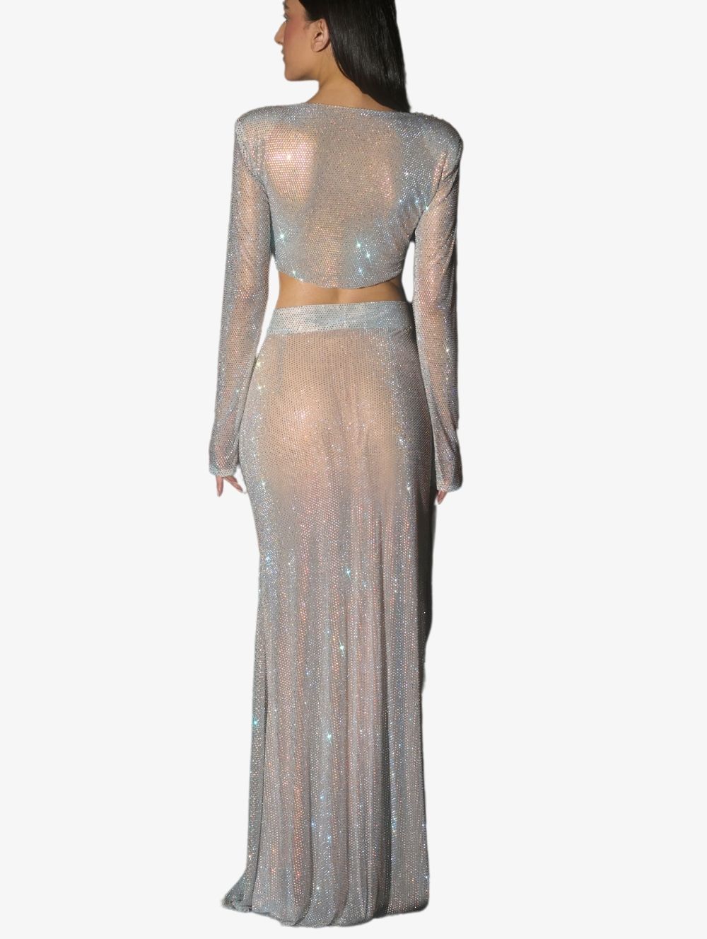 Silver Taylor Top + Skirt