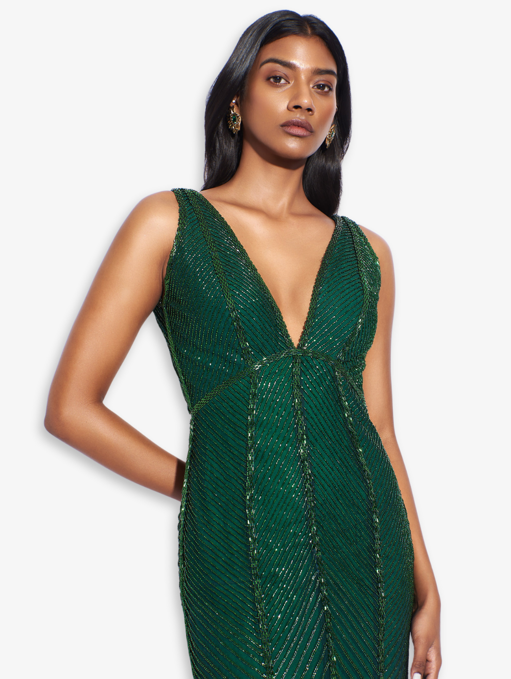 Green Midi-Length Dress