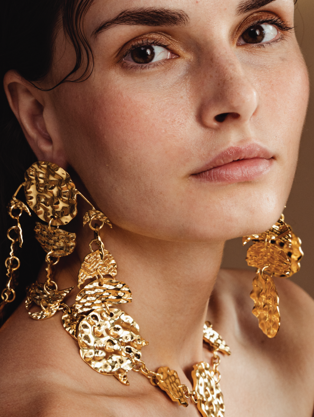 Many Moons Ago Gold Necklace
