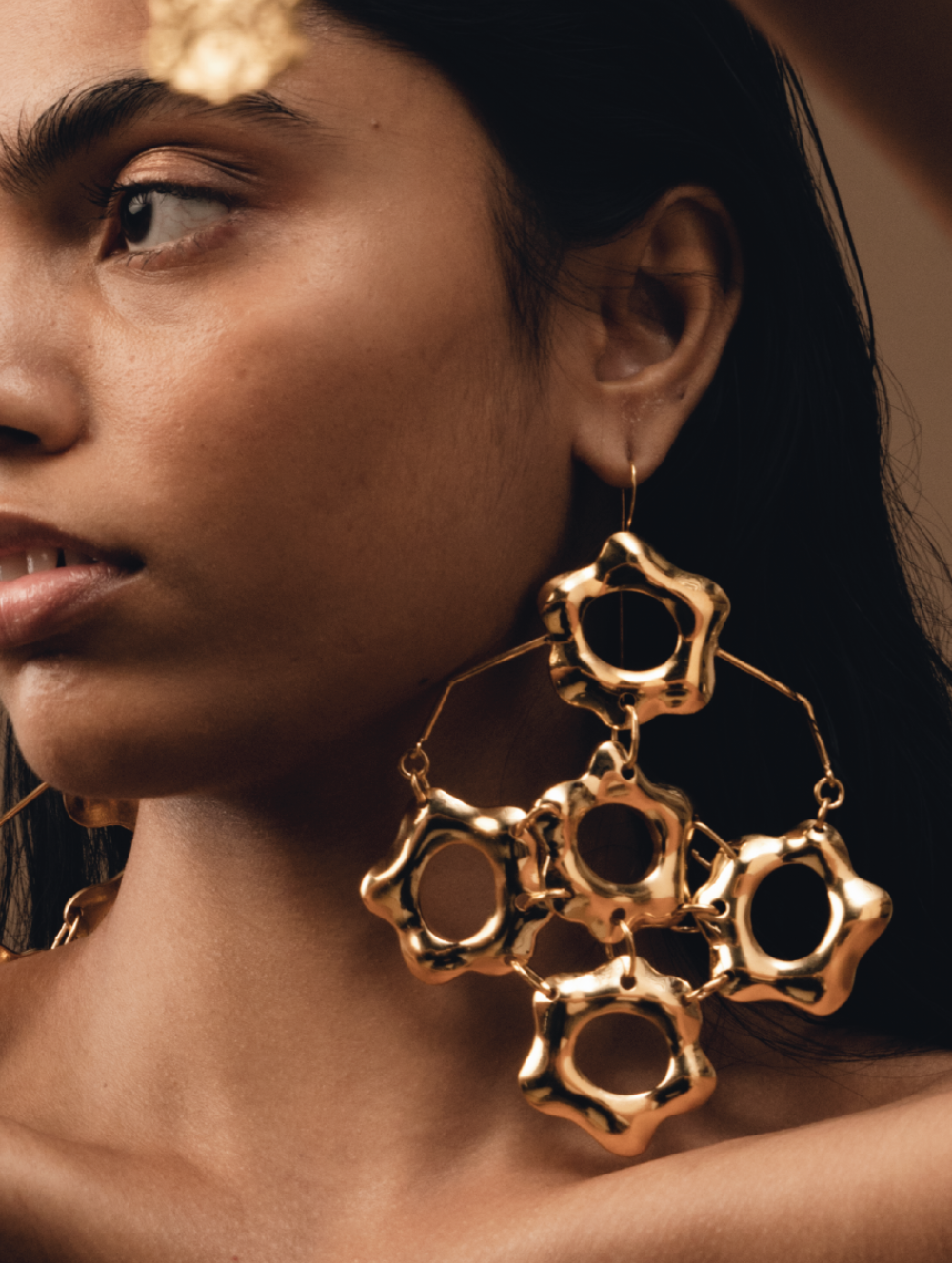 Oversized Gold Earrings