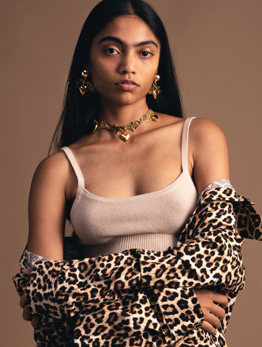 Gold Heart Choker