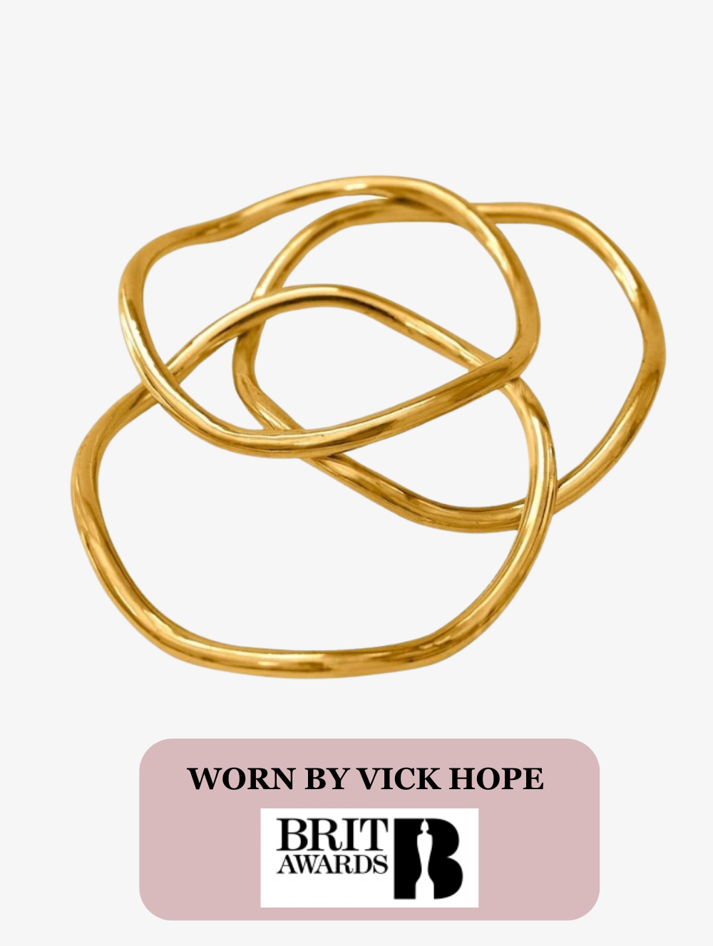 Wavy pala bangles set of 3 - Worn by Vick Hope