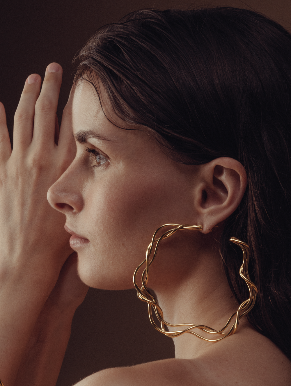 Large Gold Hoop Earrings