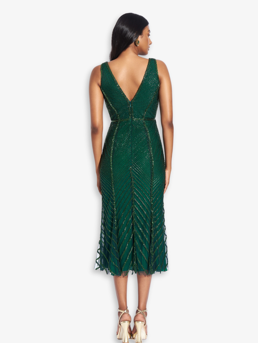 Green Midi-Length Dress