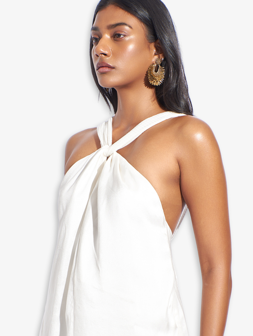 White Alek Tunic and Crop Trousers