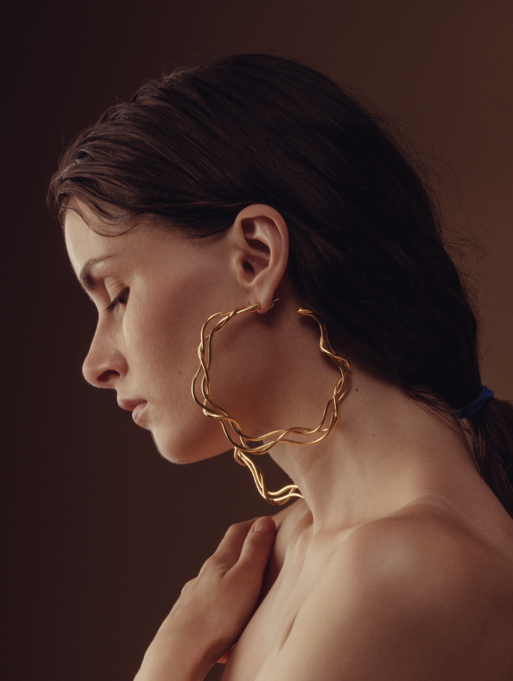 Large Gold Hoop Earrings