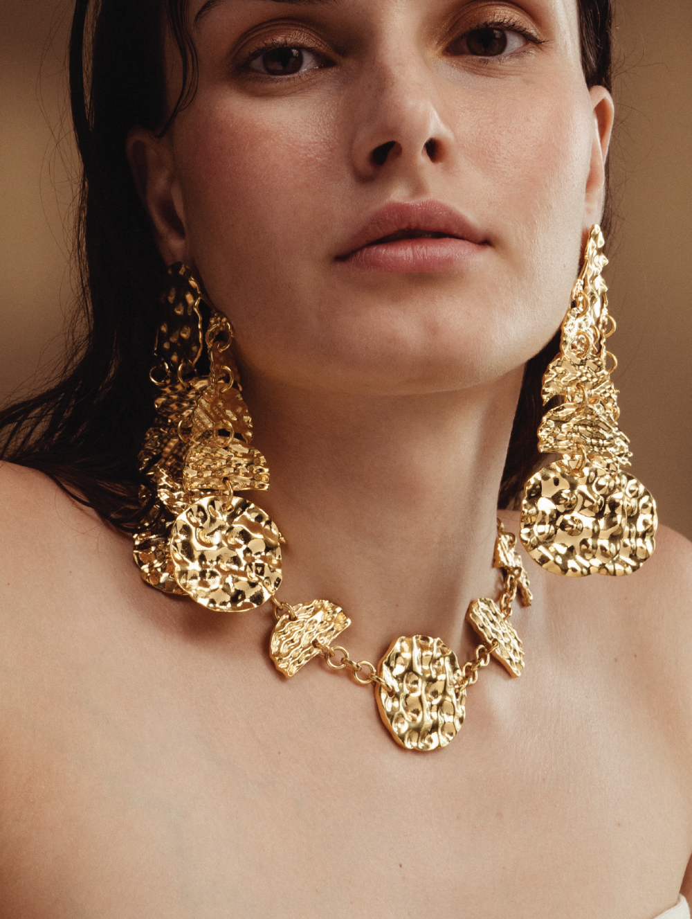 Many Moons Ago Gold Necklace
