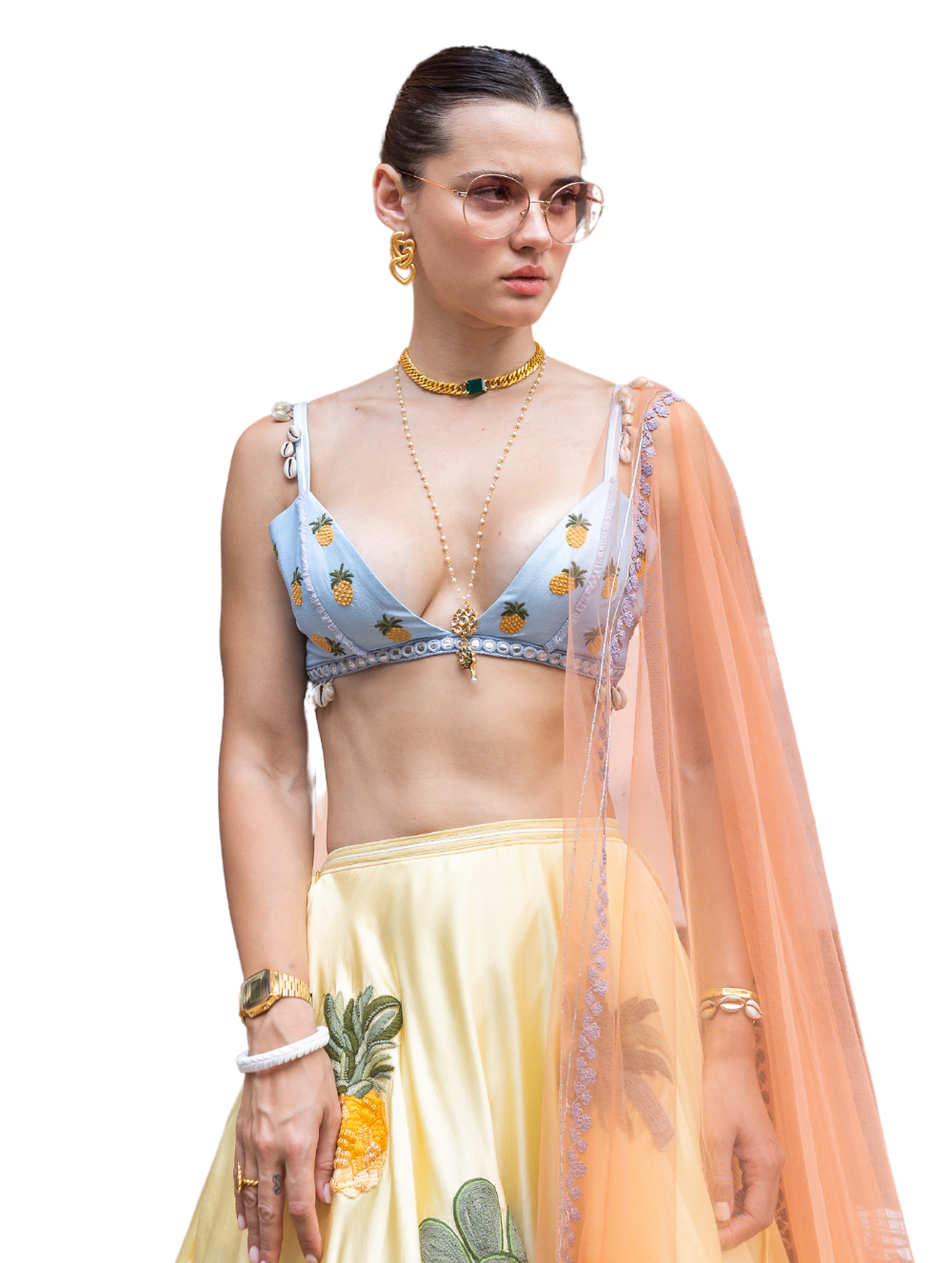 Yellow Lehenga - You + Me on Coconut Island
