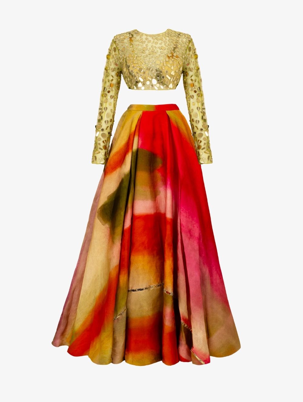 Rachel Printed Organza Lehenga | Special Price