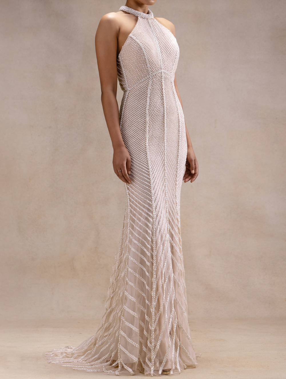 High Neck Mermaid Gown - Soraya