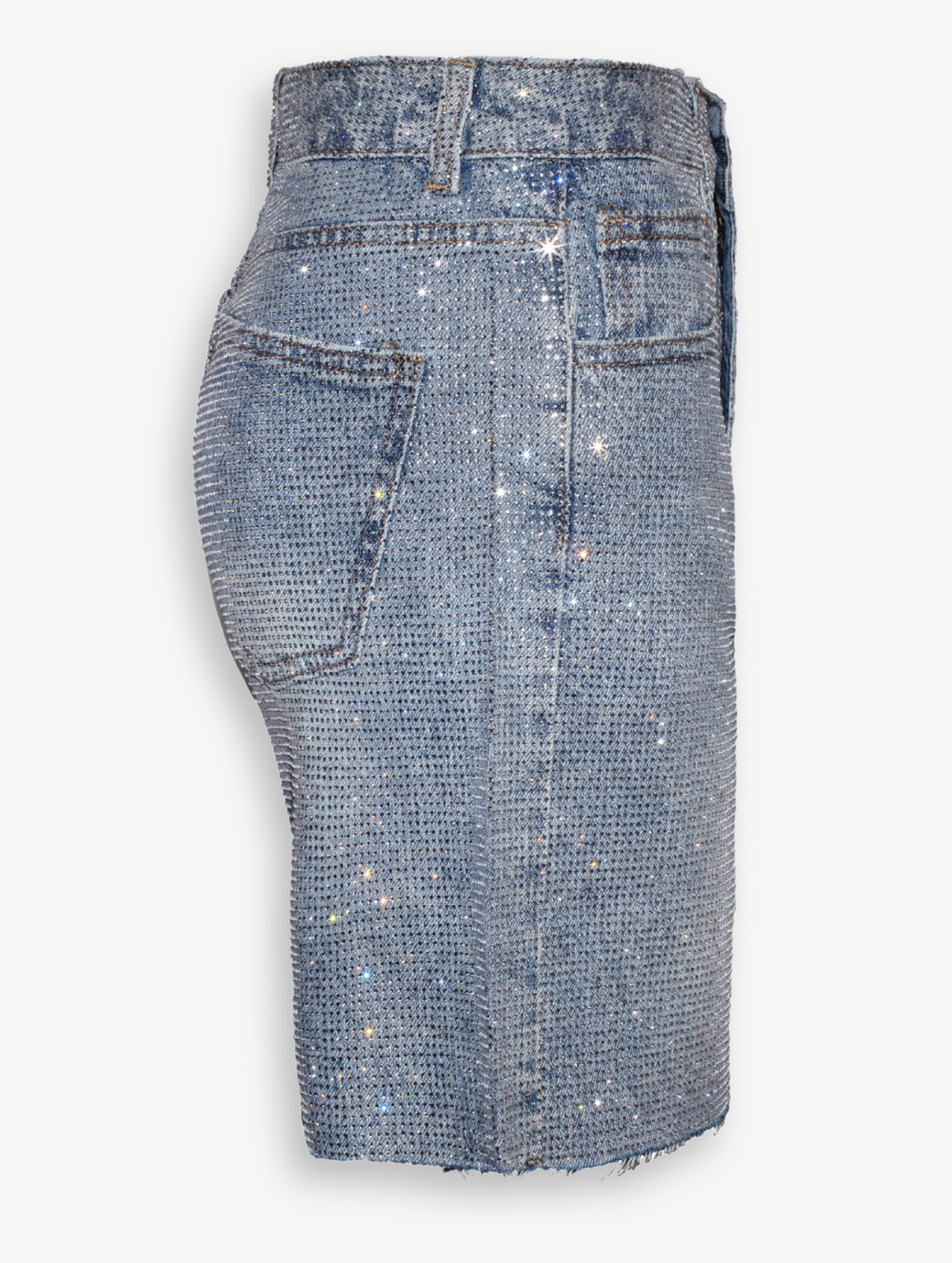 Crystal Denim Shorts