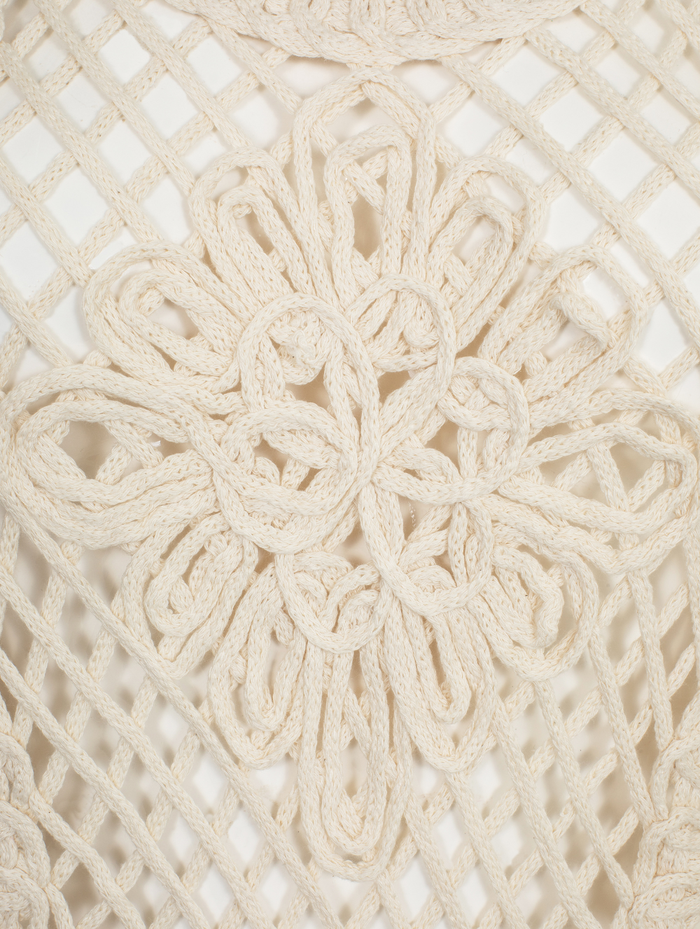 Beige Crochet Beach Dress