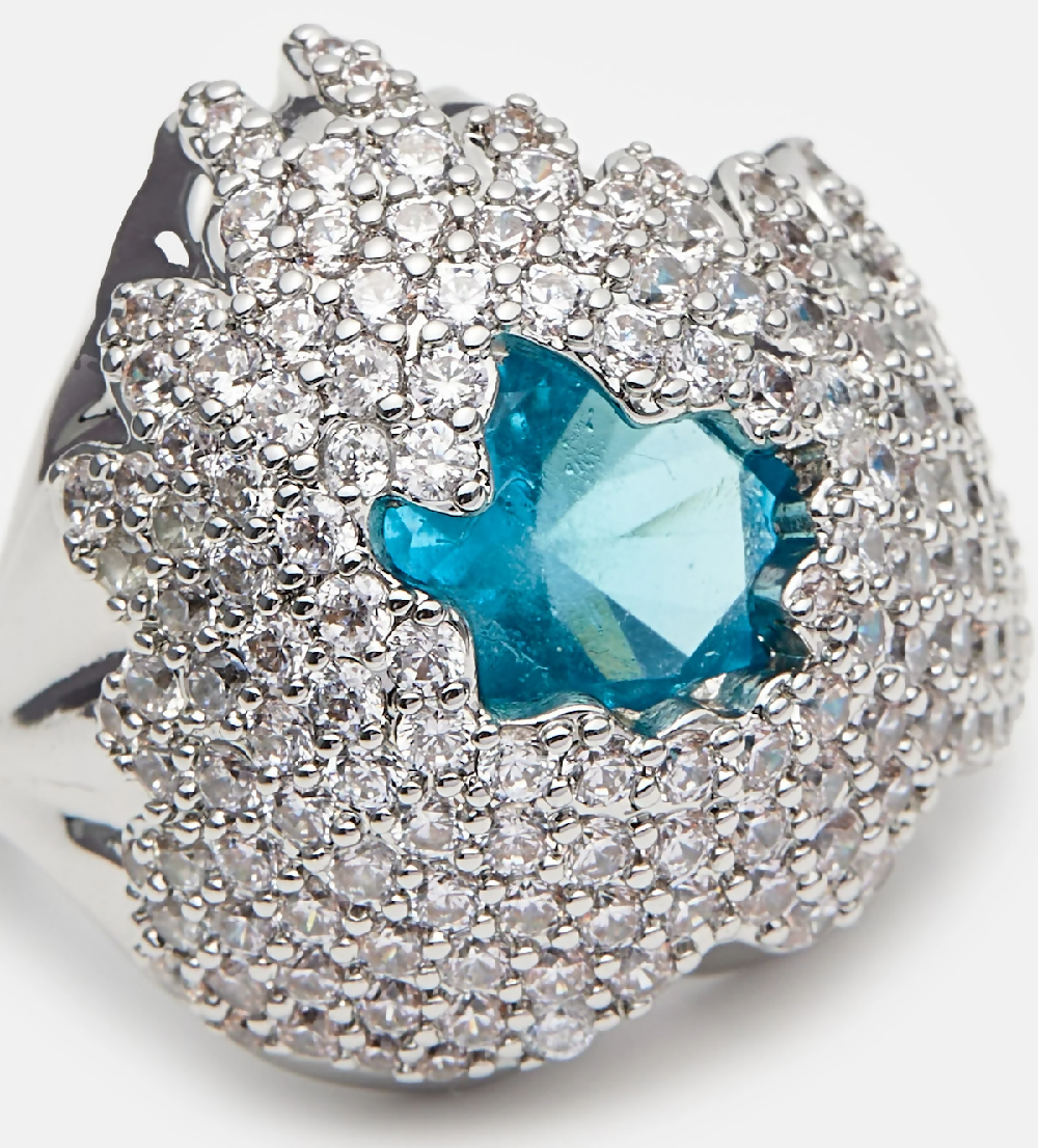 Blue Rocky Ring