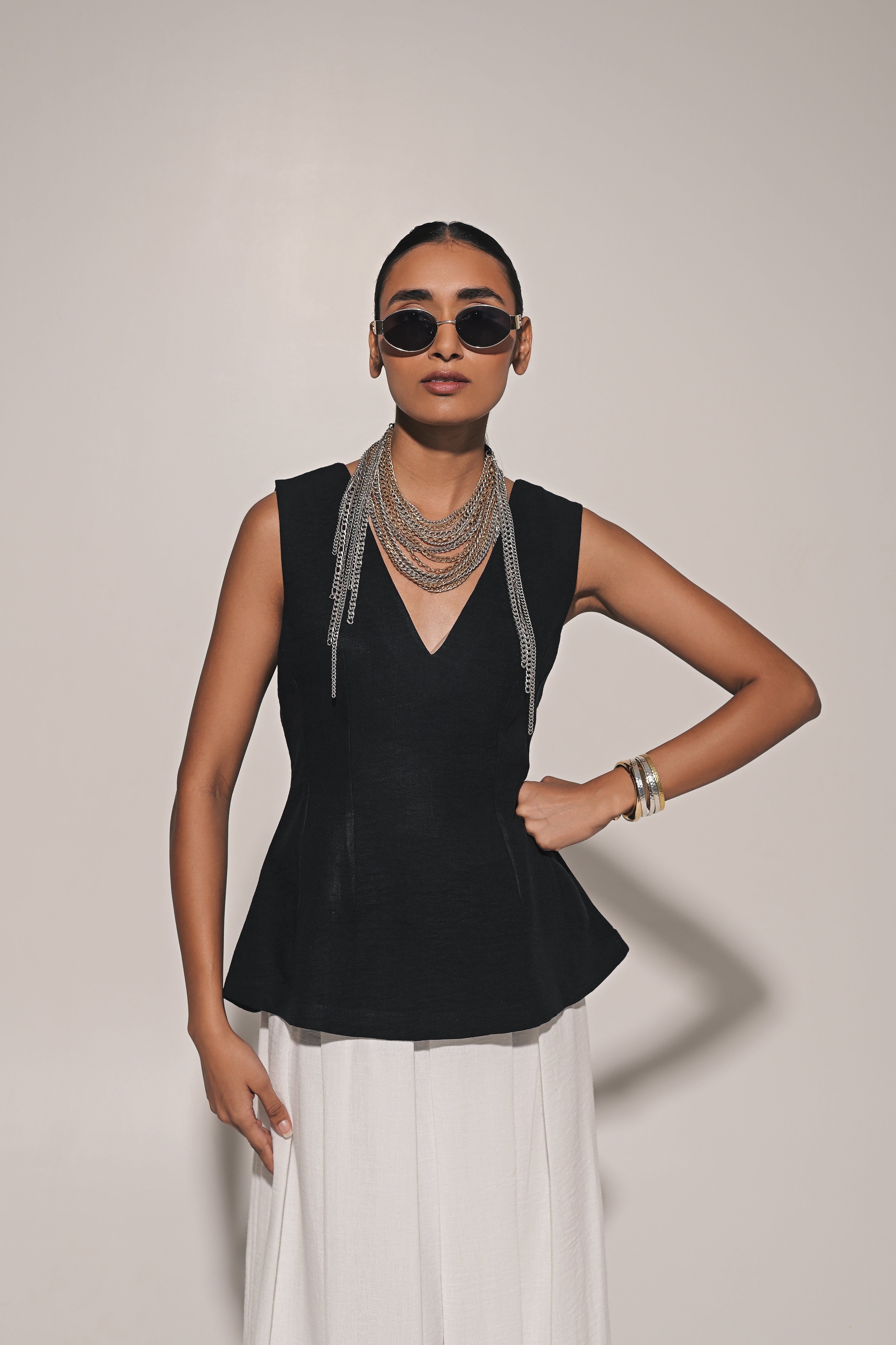 Elan skirt with sculpted top