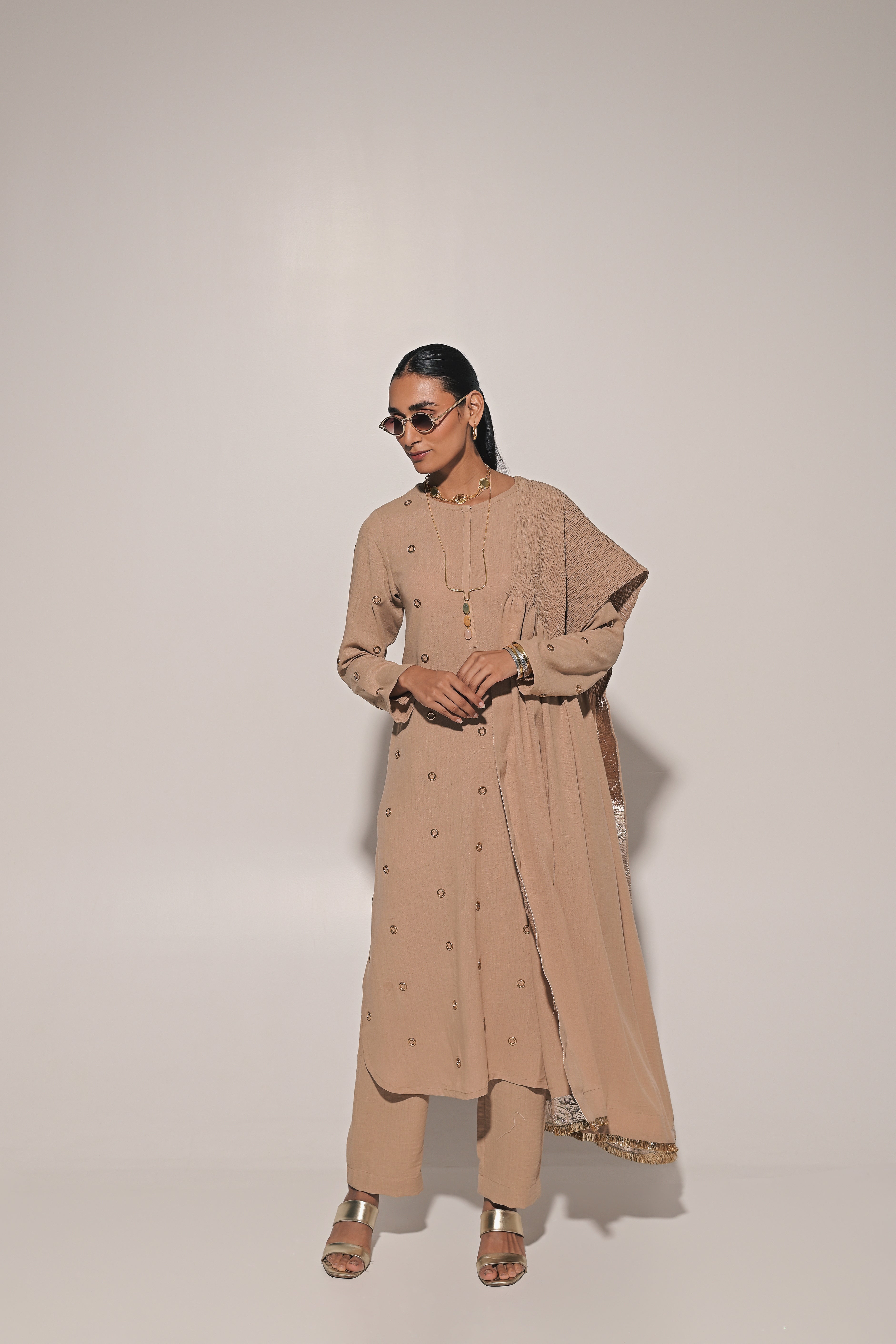 Sitaara kurat with pants and dupatta