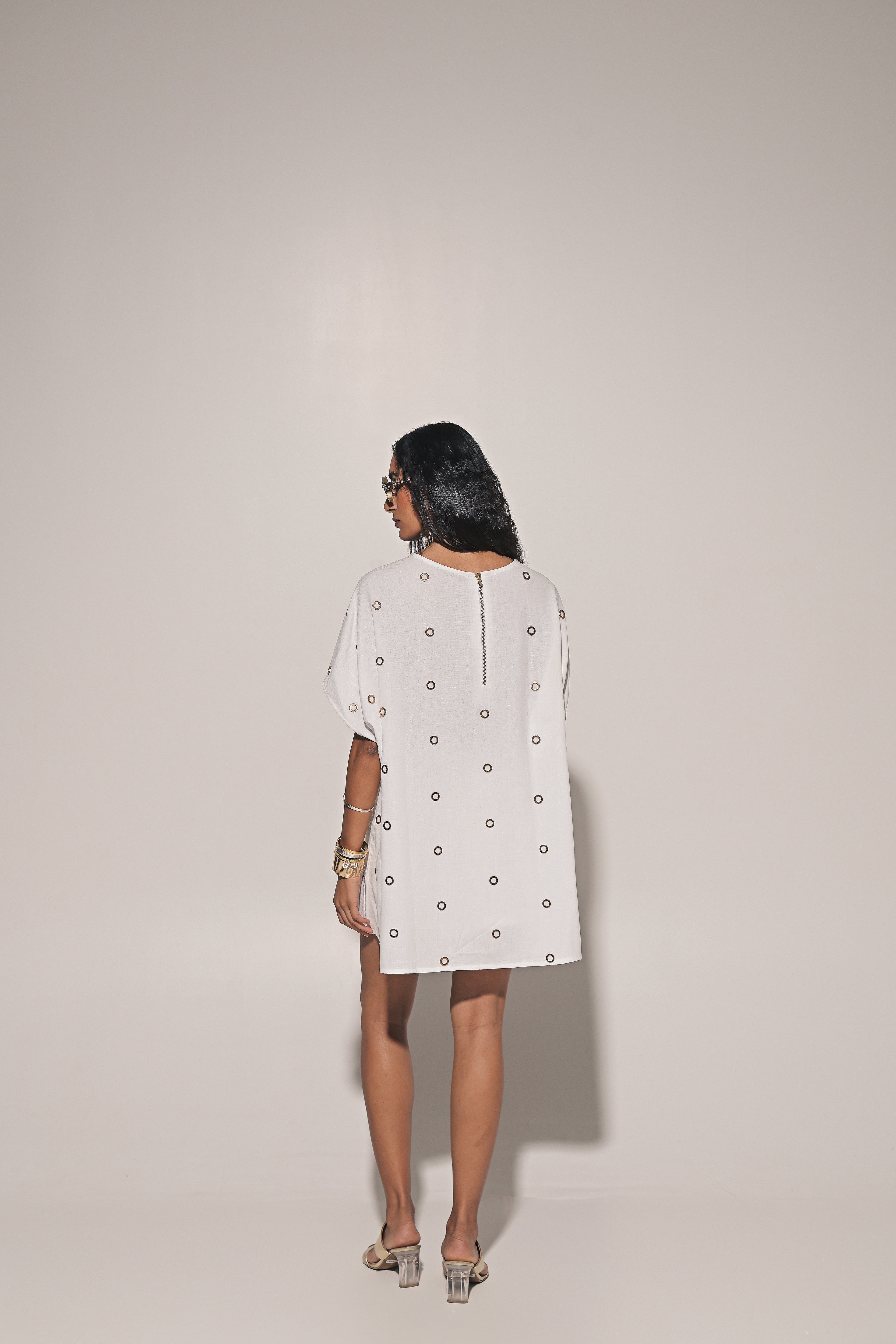 Shiro blouse with shorts