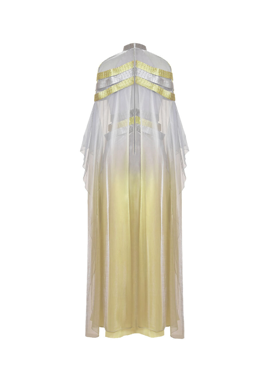 Satin Overlay Metallic Dress