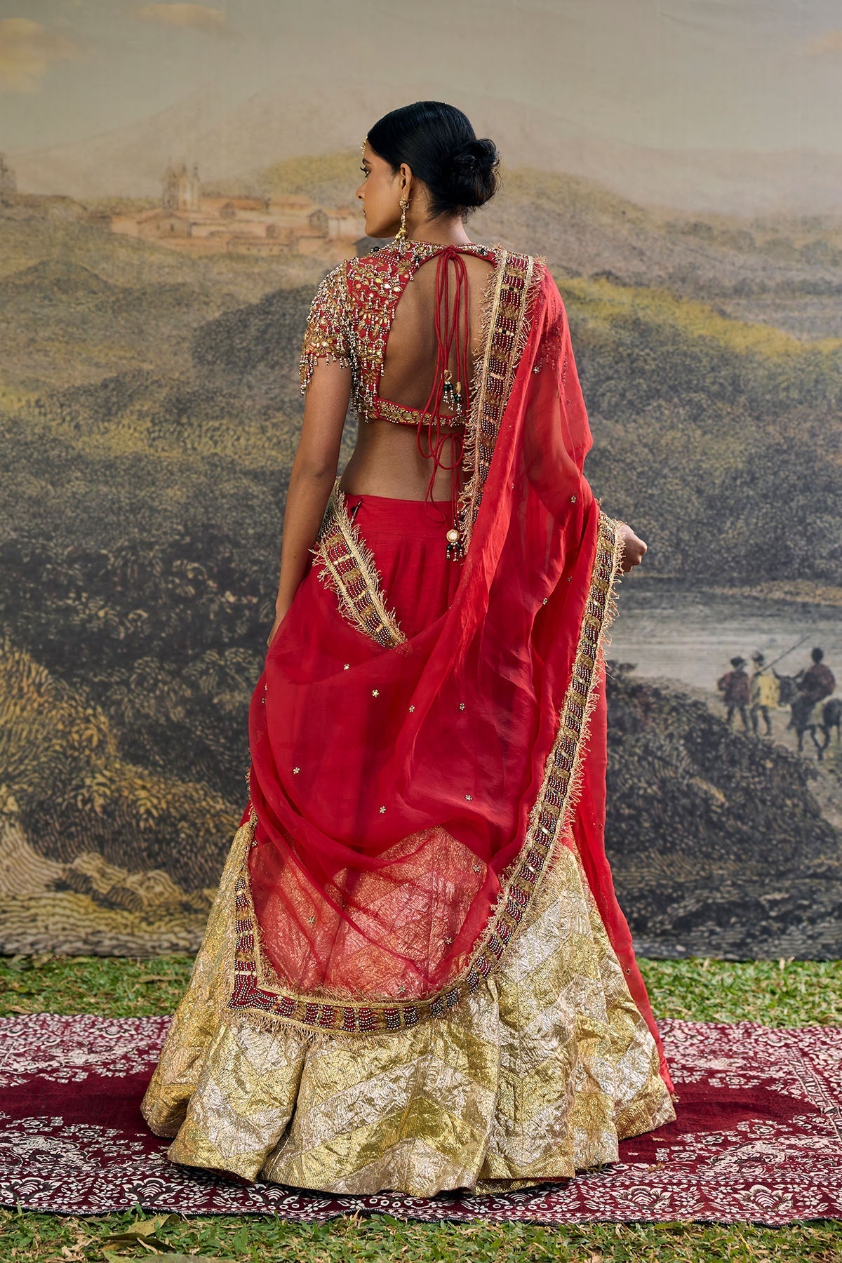 Lalima Jadau Lehenga Set