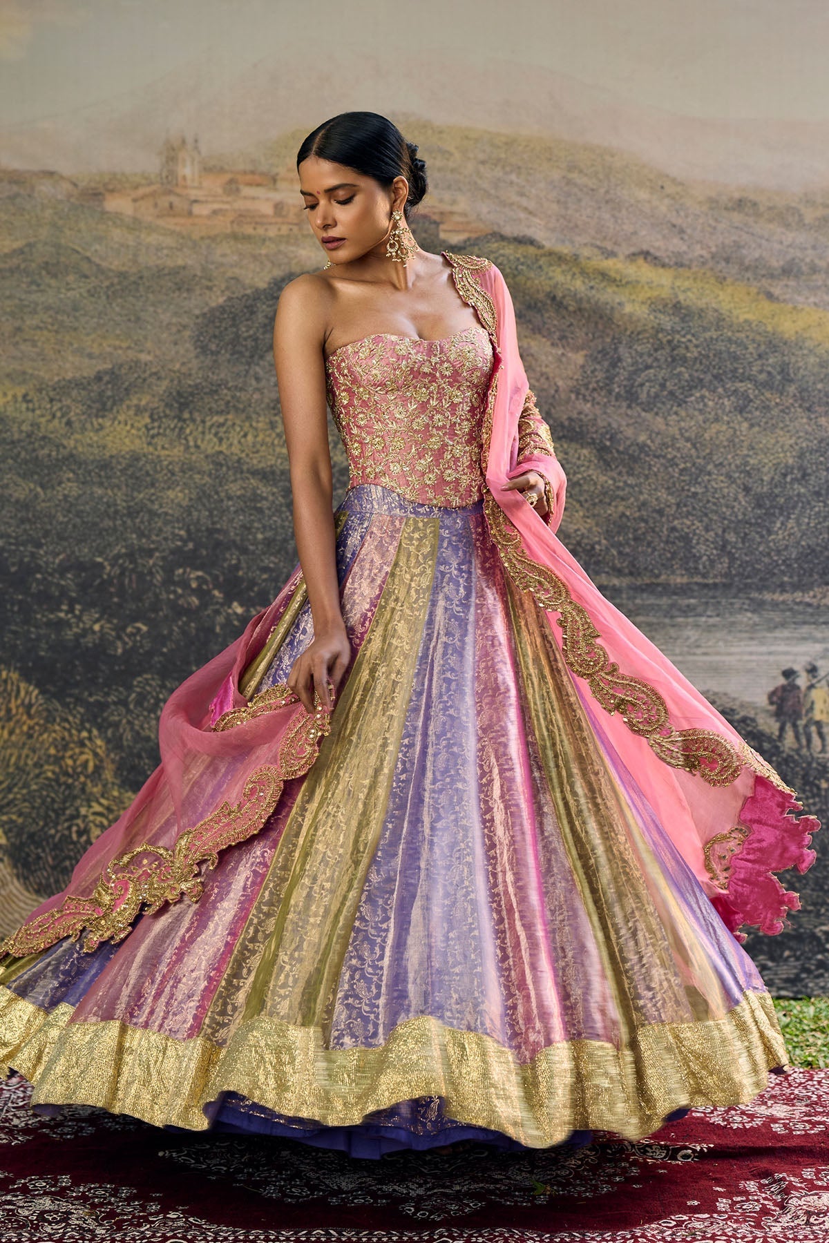 Rangoli Zari Lehenga Set