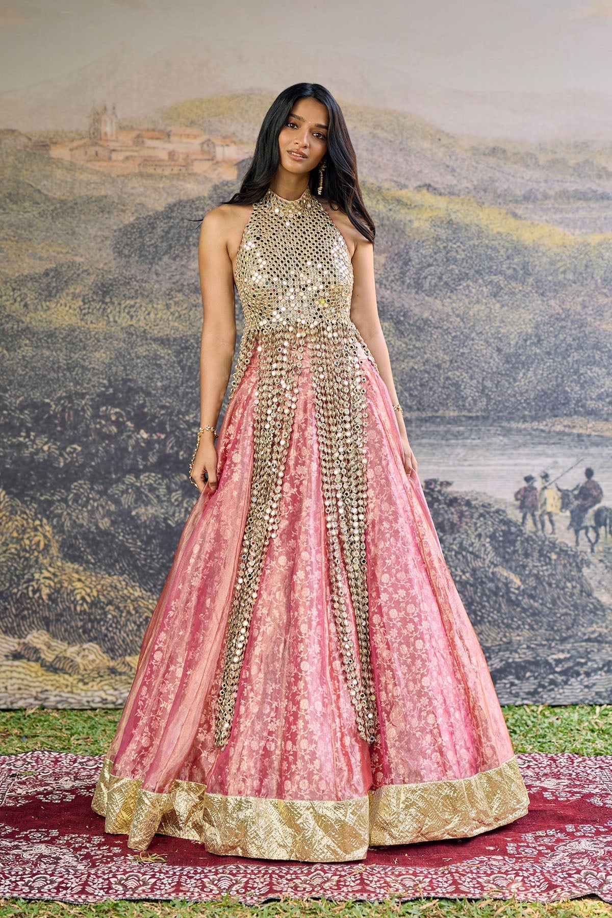 Gulbahar Mirror Lehenga Set