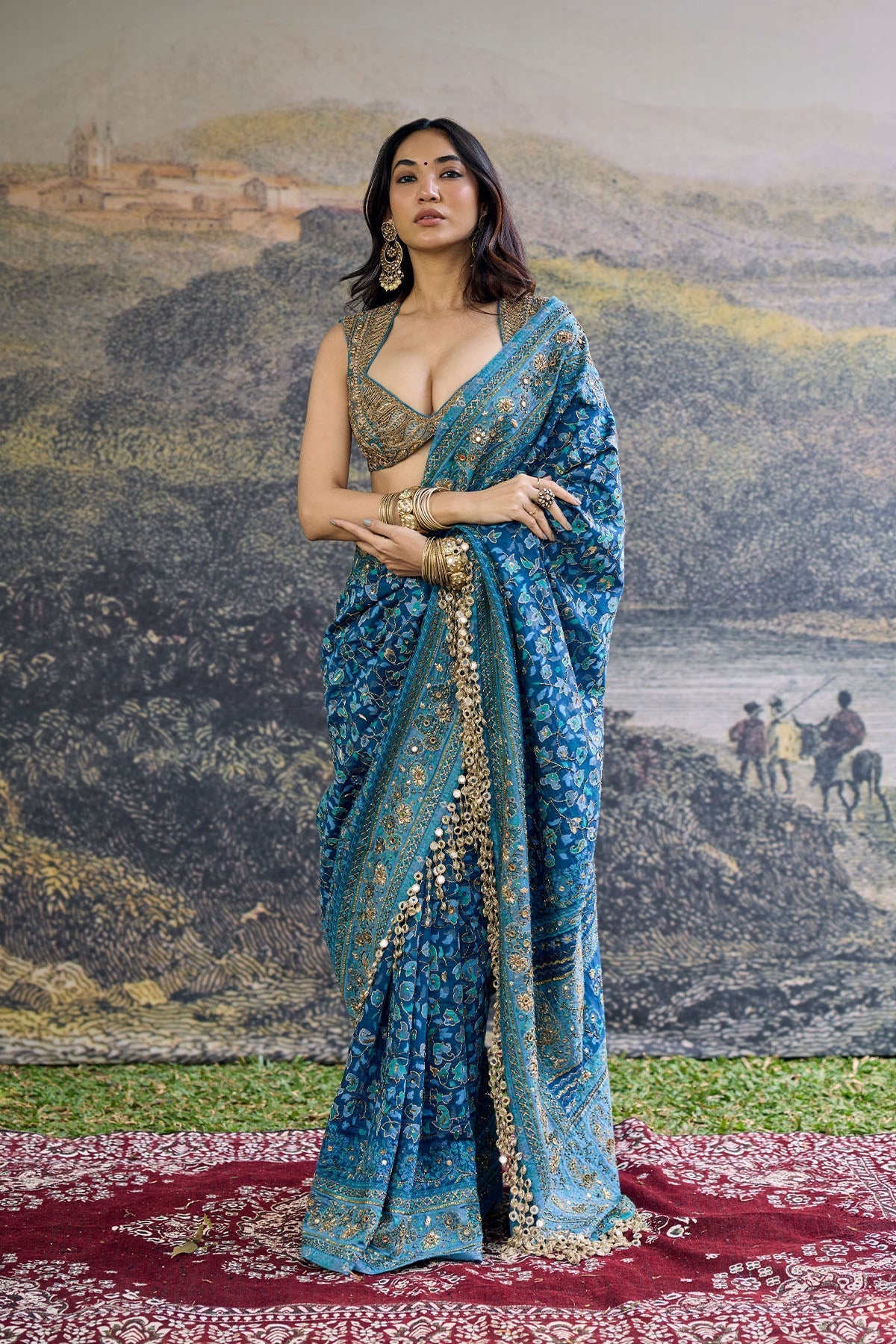 Neelambari Saree Set