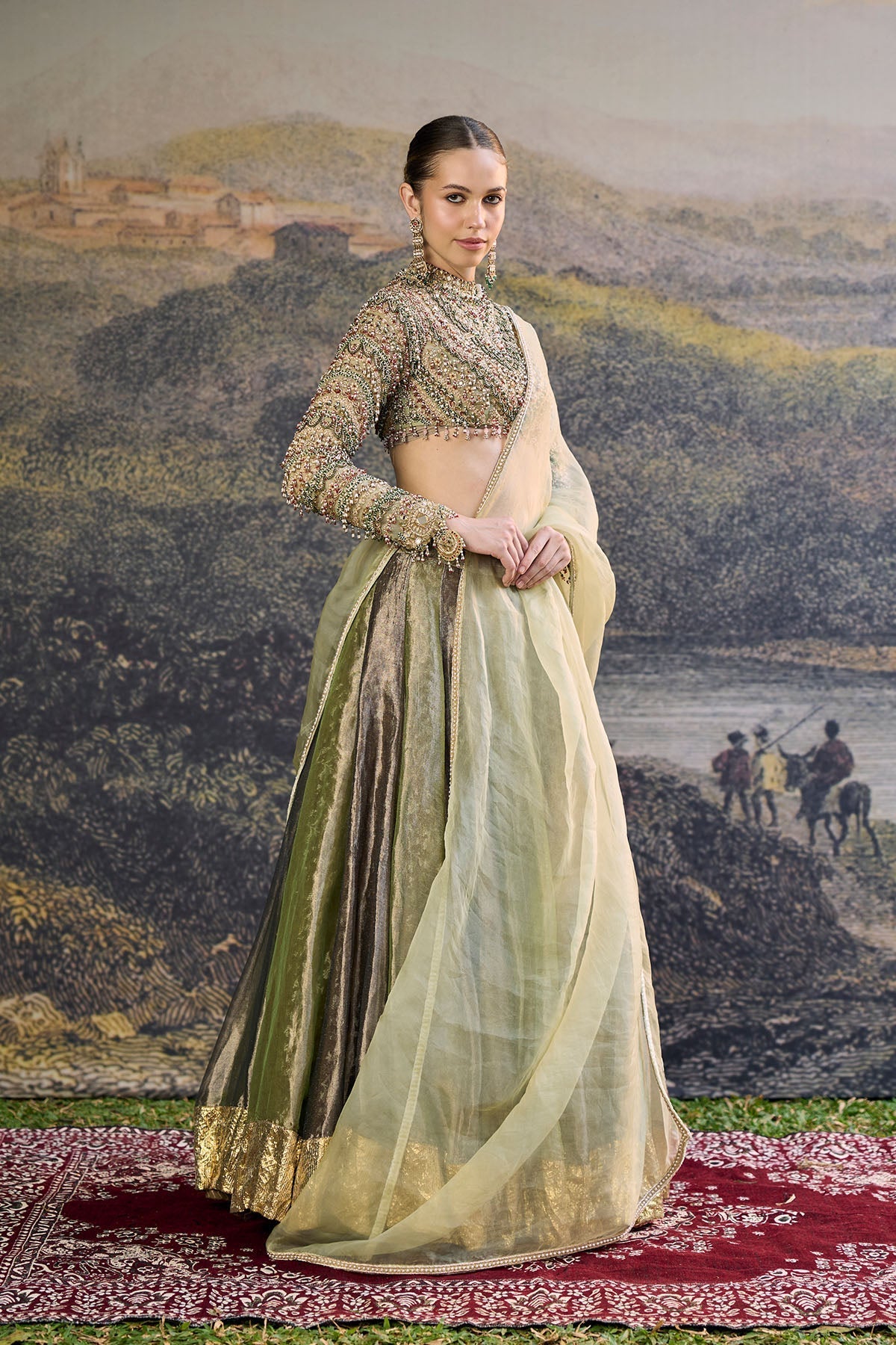 Zarreen Jadau Lehenga Set