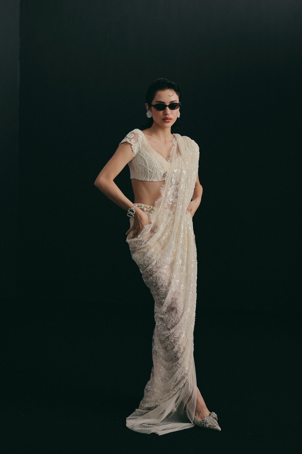 TIED WITH A BOW SHAPED SARI
