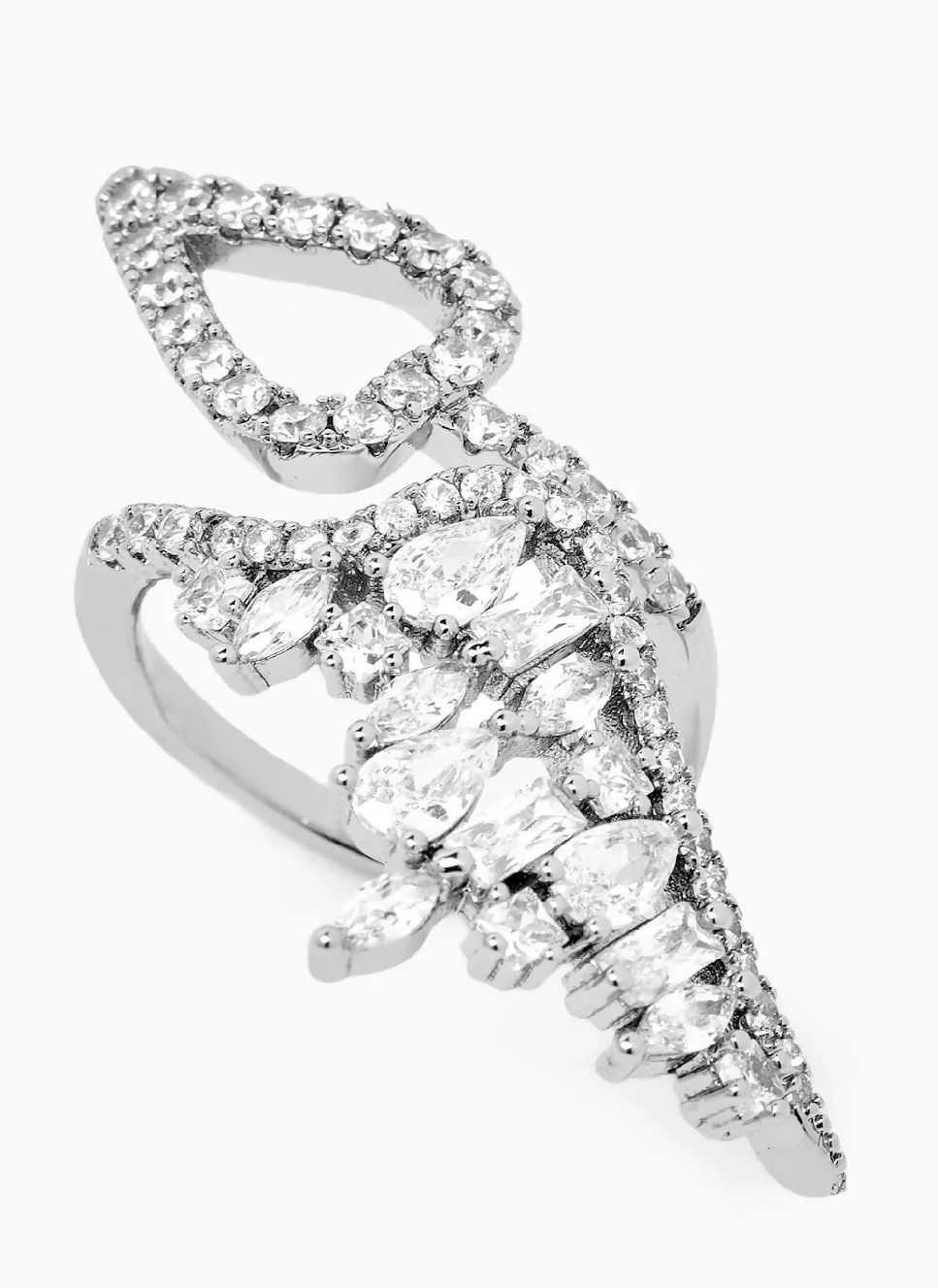 Silver Angel Wing Ring