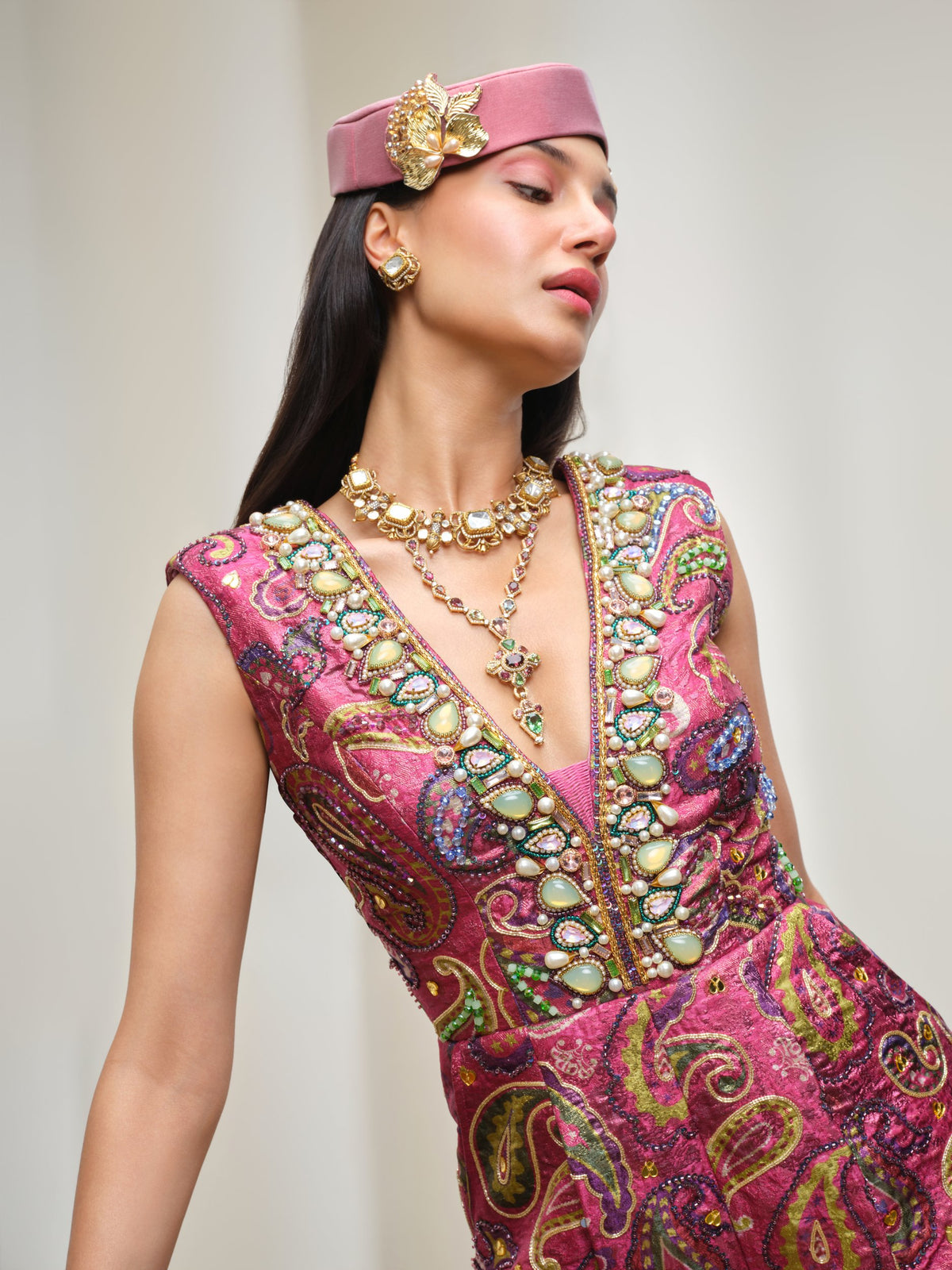 Pink Power Play – pink playsuit by Papa Don't Preach by Shubhika