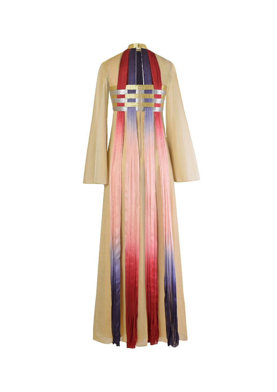 Interwoven Gradient Tulle Kaftan Dress