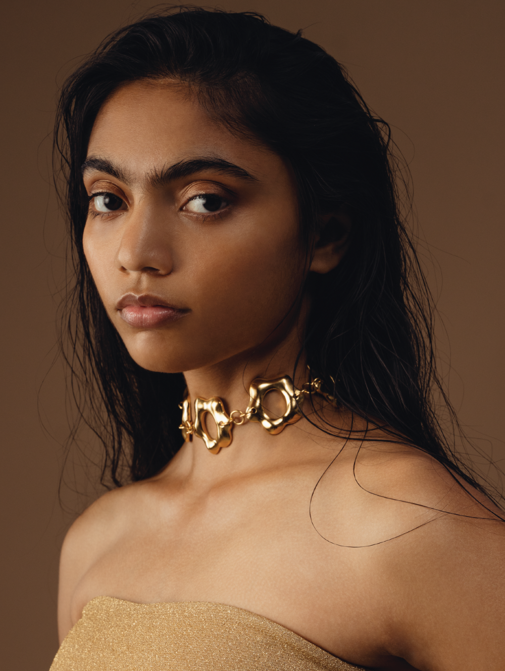 Sunny Side up Gold Necklace