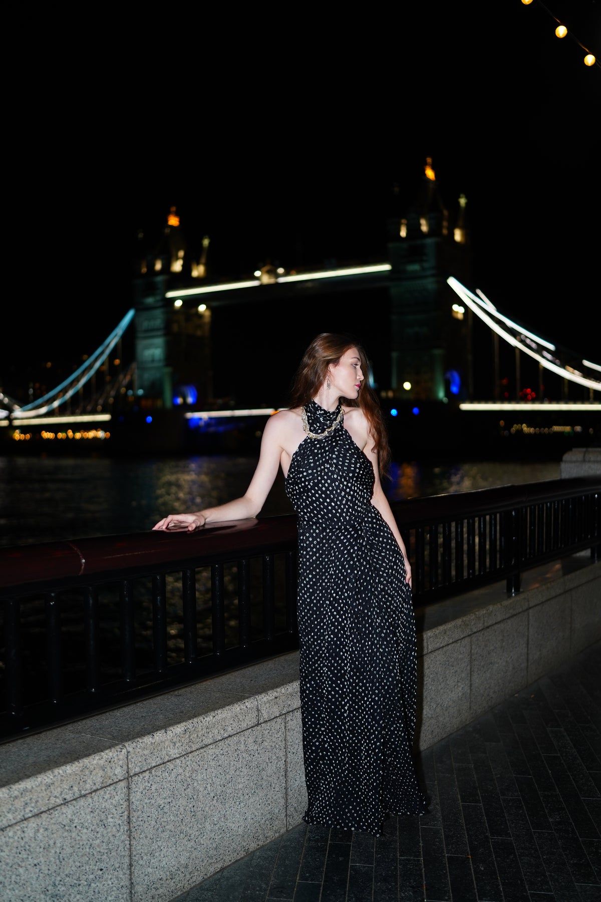 Tara Black Body-Fitted Gown by Pindiga