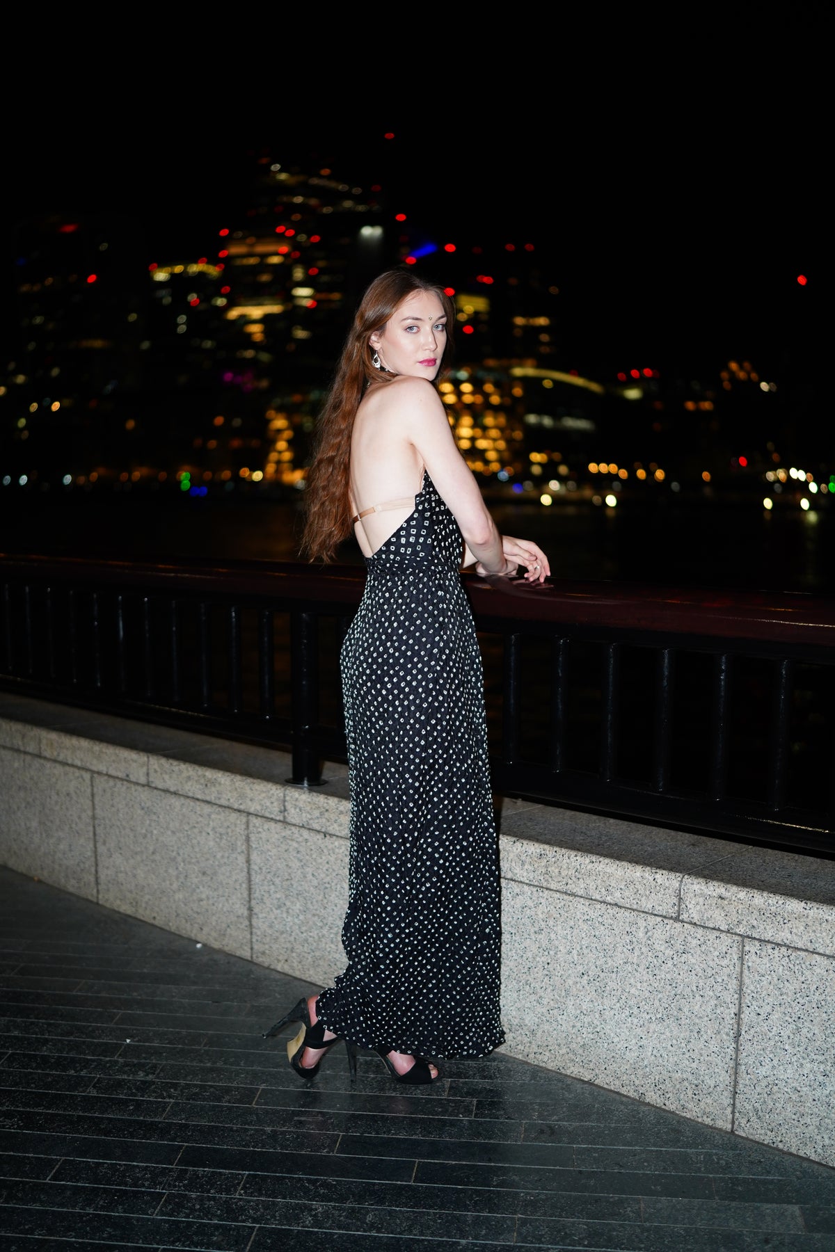 Tara Black Body-Fitted Gown by Pindiga