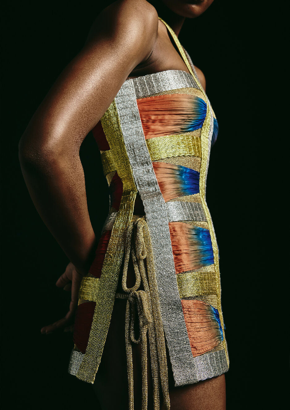 Gathered Tier Sculpted Dress