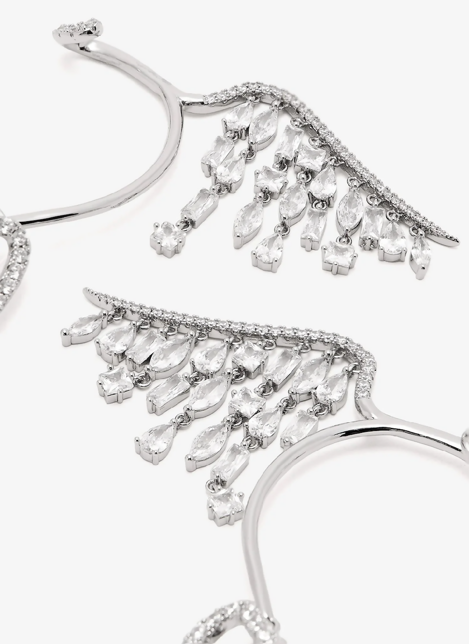 Angel Wing Silver Earrings