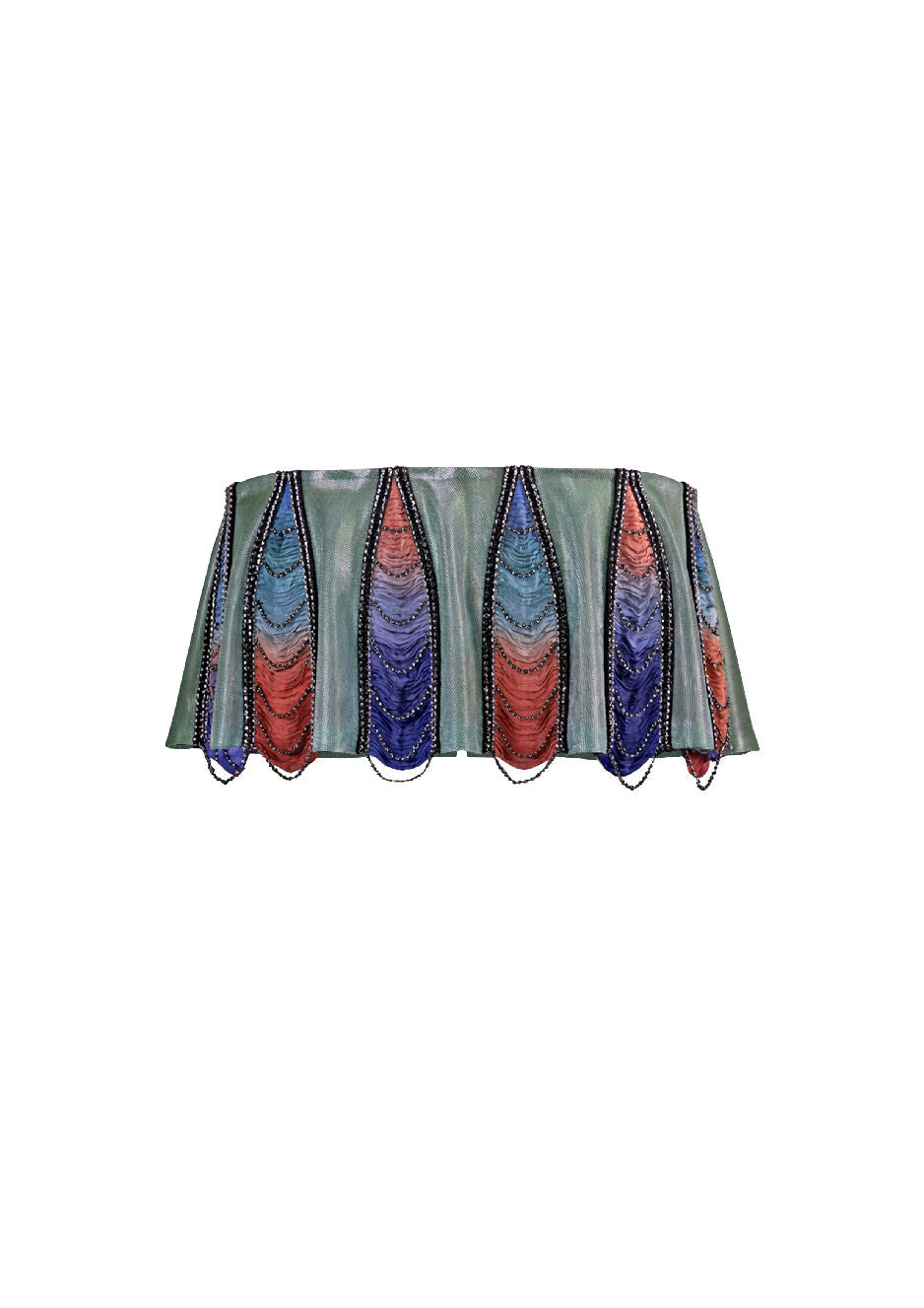 Cropped panelled top