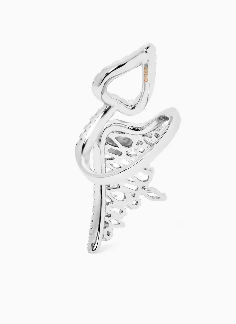 Silver Angel Wing Ring