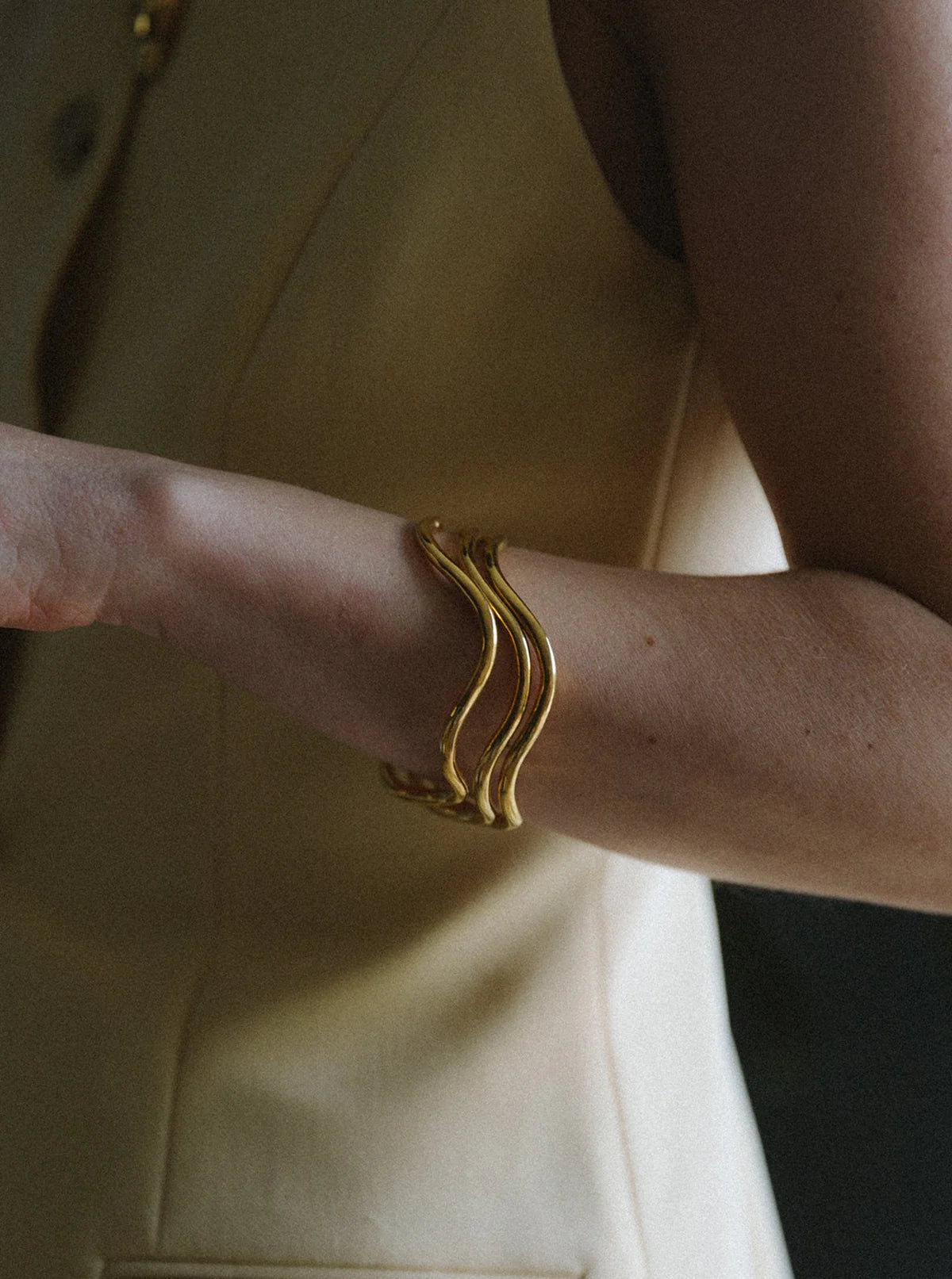 Wavy pala bangles set of 3 - Worn by Vick Hope