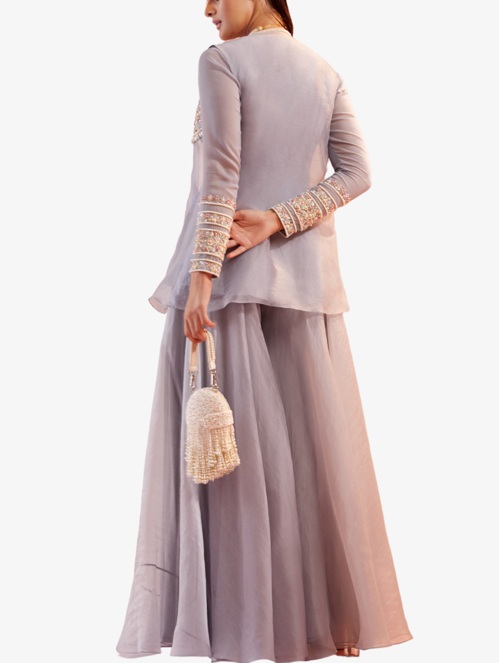 Grey Georgette Set - Mariena