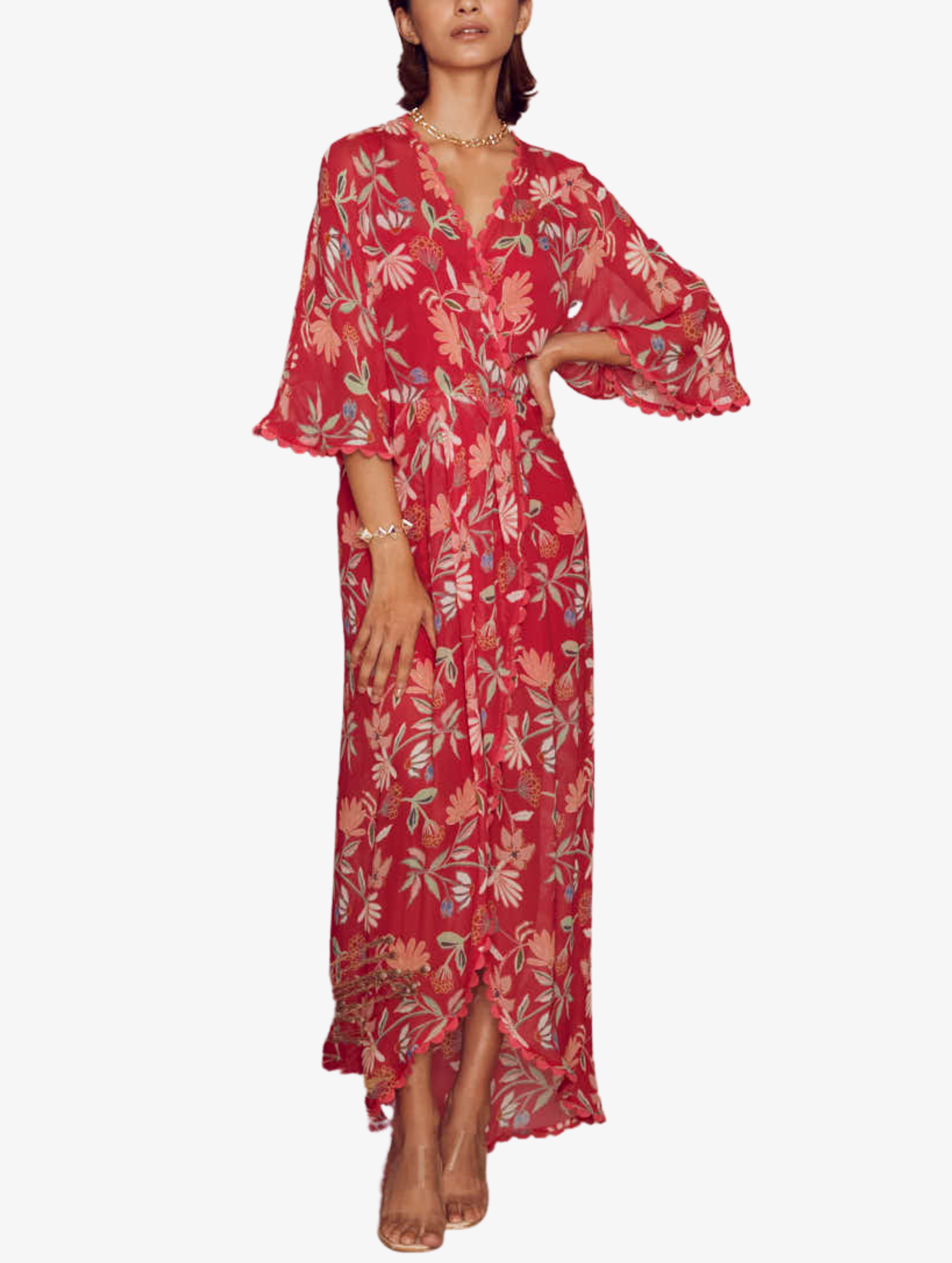 Fusia Georgette Kaftan - Liza