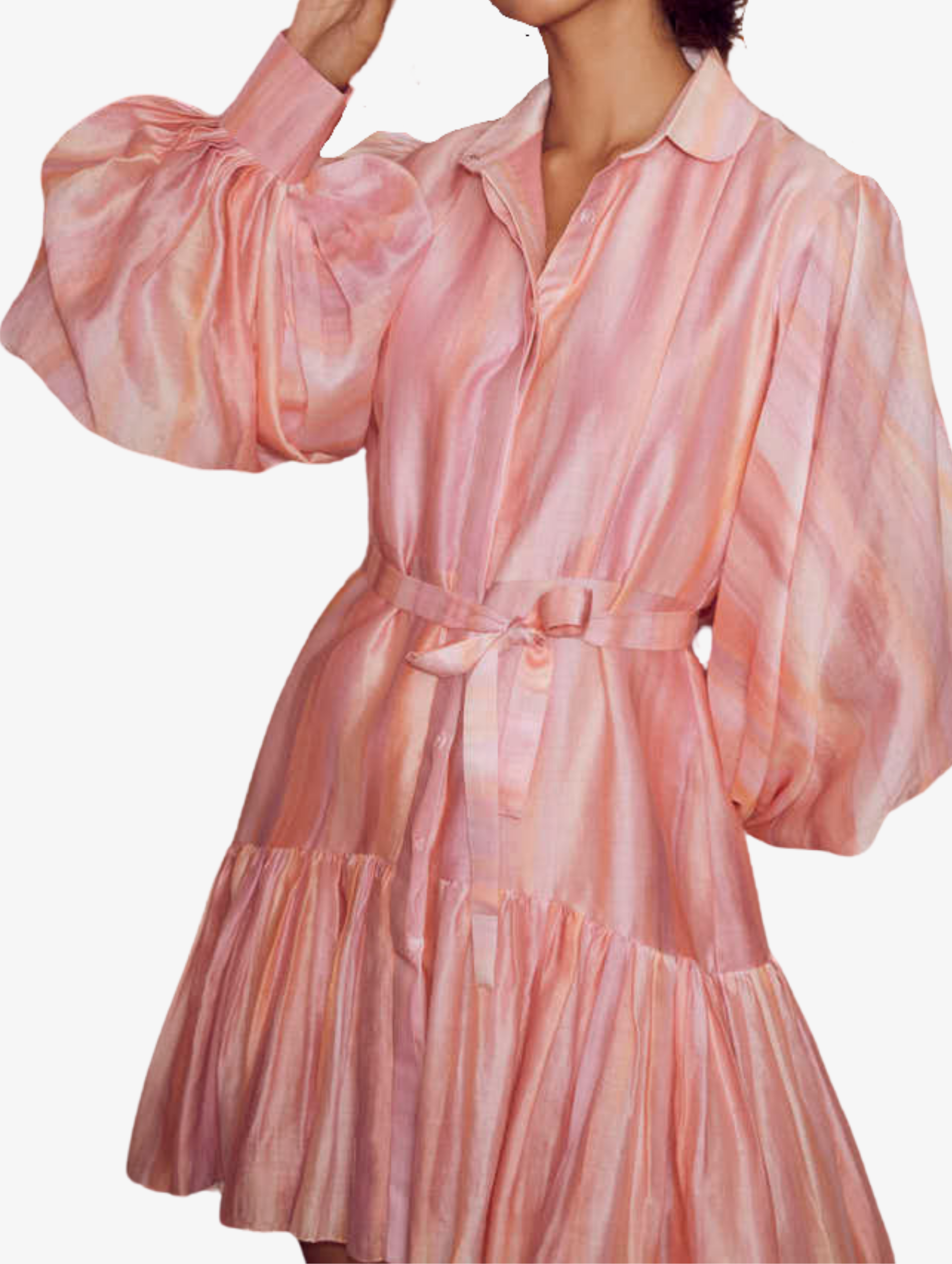Lilac Ombre Print Dress - Ren