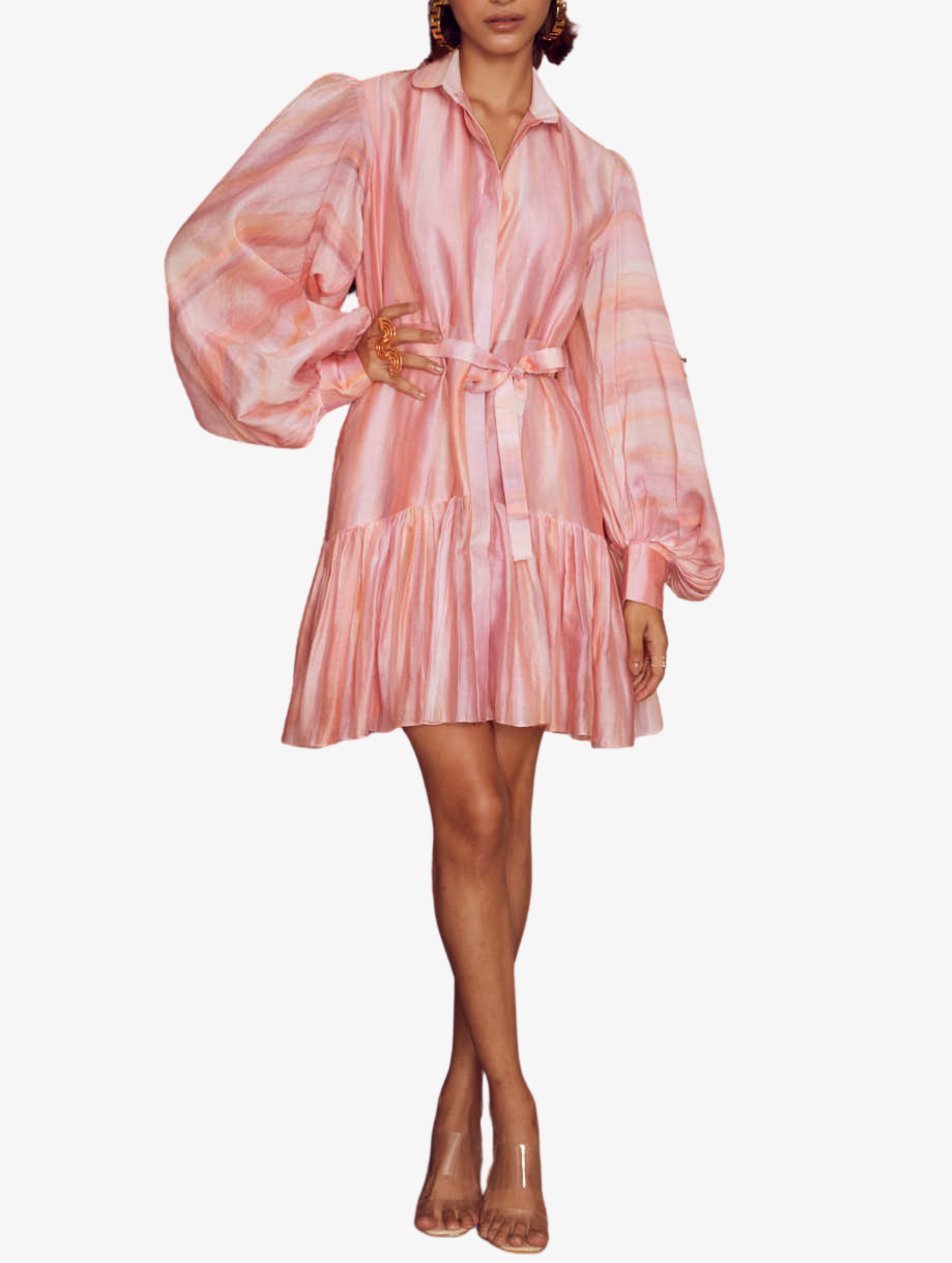 Lilac Ombre Print Dress - Ren