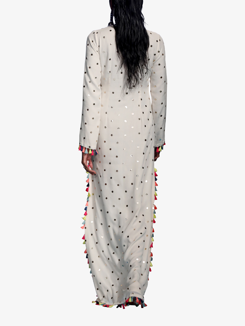 Off-White Dot Mukaish Highslit Kaftan