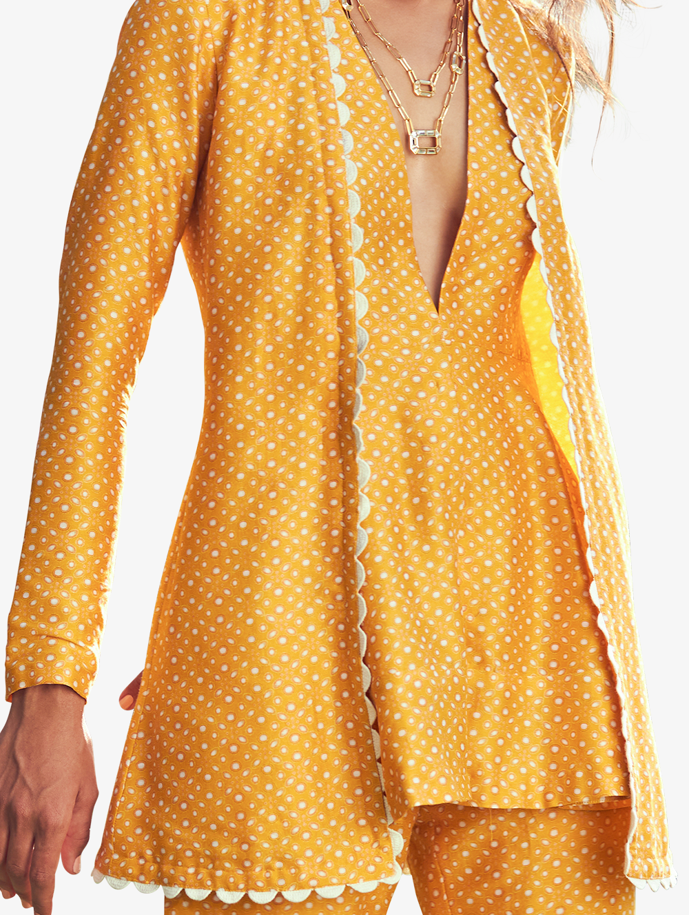 Yellow Pants + Peplum Top - JUDY