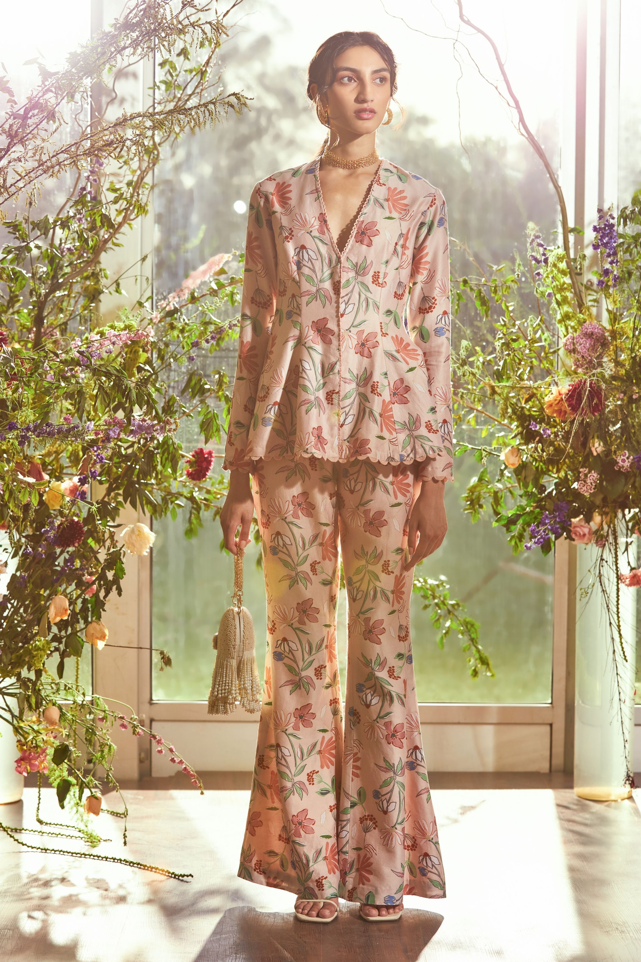 Beige Flora Set - VERA