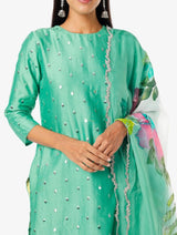 Turquoise Kurta Set