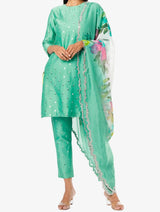 Turquoise Kurta Set