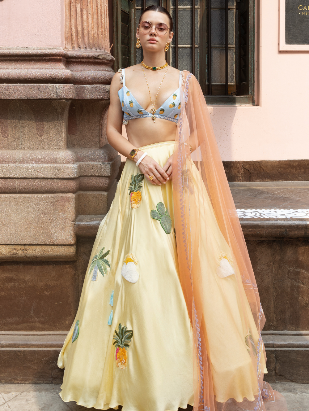 Yellow Lehenga - You + Me on Coconut Island