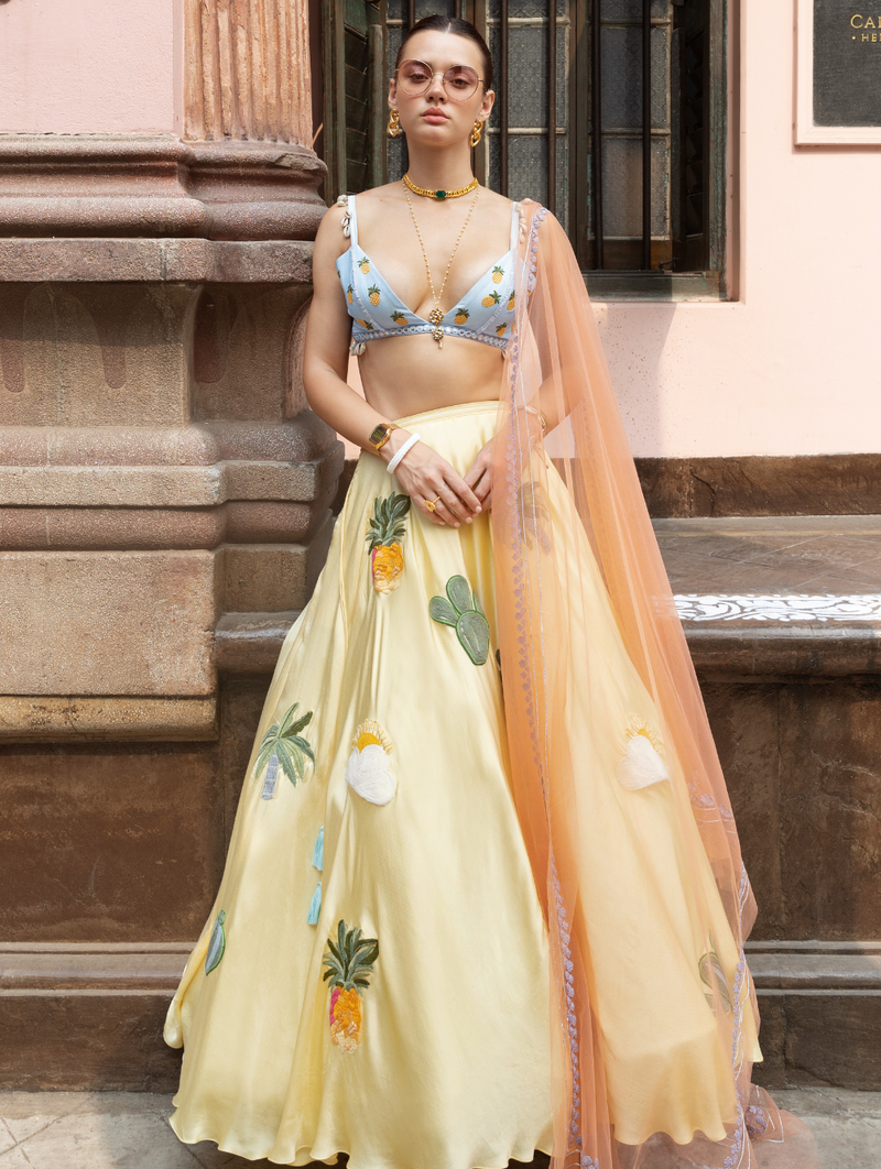 You + Me on Coconut Island Lehenga