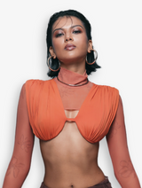 Sun Don Shine Orange Bralette